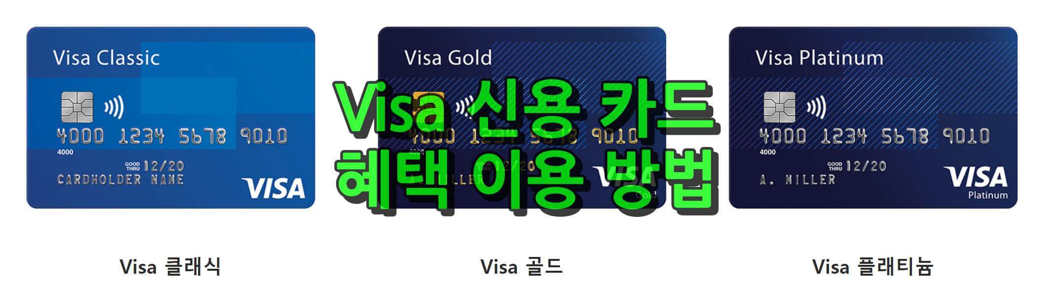 Visa 신용 카드 혜택 및 이용 방법